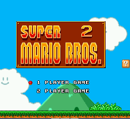 Super Mario Bros II 1998 (hack) Title Screen